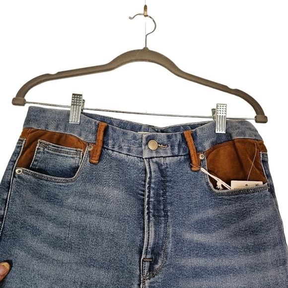 Good American Skinny Suede Jeans in Indigo 10/30 - Picture 7 of 12